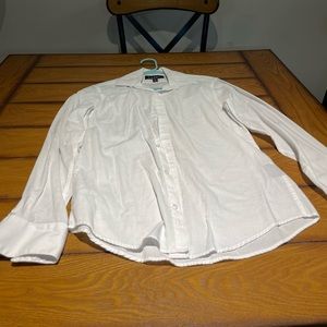 men’s white button up